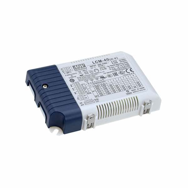 MEAN WELL LCM-40 LED Driver CC 40W 2-100V 350-1050mA Indoor